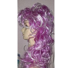 Перука Білий з фіолетовим