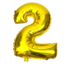 Цифра золото 2 Фігура Фольга