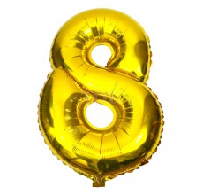 Цифра золото 8 Фігура Фольга