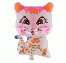 "Кошка" Белая Сидит Фигура Пленка