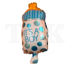 "Пляшка з соскою" під паличку блакитна Фігура Фольга