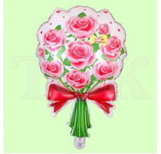 "Букет" Красный Фигура Пленка