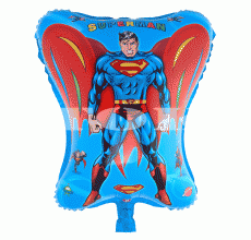 "Супермен" на Голубом Фоне Полуфигура Пленка