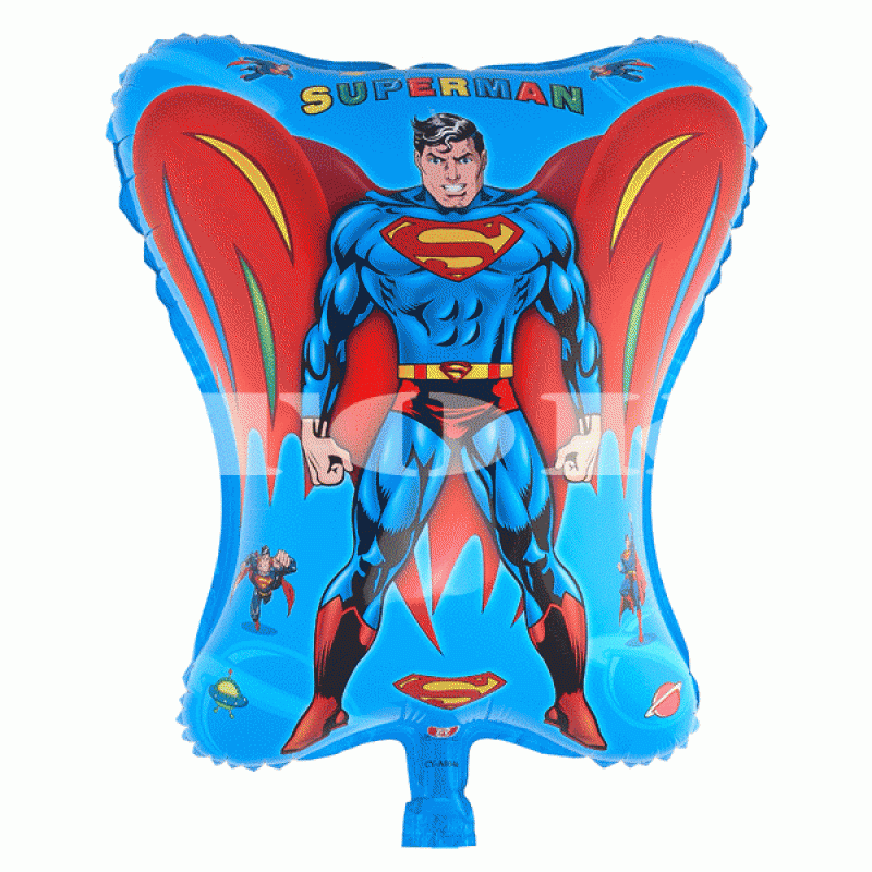 "Супермен" на Голубом Фоне Полуфигура Пленка