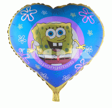 Сердце "Спанч Боб" большое 24 дюйма
