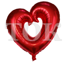 Серце фігурне червоне