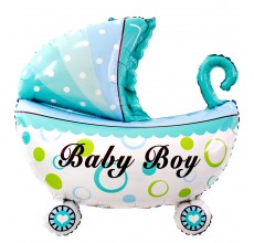 Коляска 2 блакитна Фігура Фольга Коляска 2 блакитна Фігура Фольга