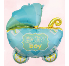 Коляска 3 блакитна Фігура Фольга Коляска 3 блакитна Фігура Фольга