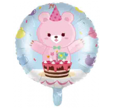 Мишка с тортиком Таблетка Фольга