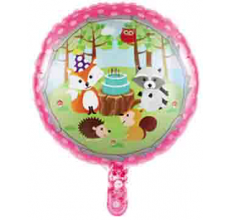  "Лесные зверушки" Розовый Таблетка Фольга