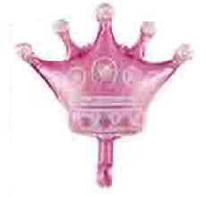 Корона під паличку рожева Фігура Фольга
