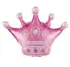 Корона 1 рожева Фігура фольга