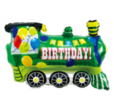 Паровоз 3 зеленый Фигура Фольга