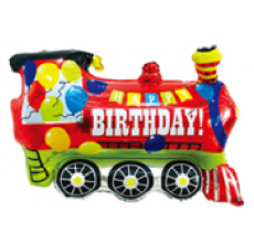 Паровоз 3 красный Фигура Фольга