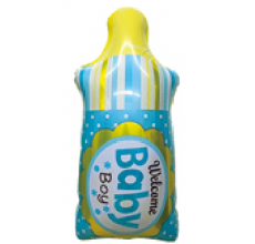 "Пляшка з соскою" блакитна 3 Фігура Фольга "Пляшка з соскою" блакитна 3 Фігура Фольга