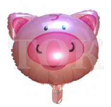 Голова свинки Фігура фольга