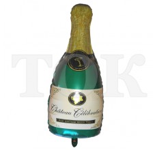 Пляшка шампанського велика Фігура фольга