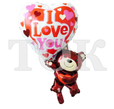 Ведмедик під серцем Фігура Фольга