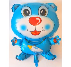 "Ведмедик з соскою" блакитний Фігура Фольга