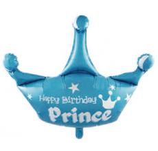 Корона 2 голубая Фигура фольга