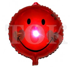 Смайл с сердечками красный Таблетка Фольга