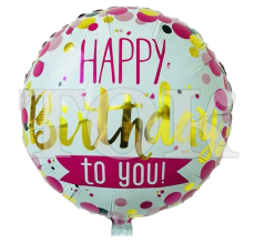 "Happy Birthday"  Таблетка Фольга - 23  "Happy Birthday"  Таблетка Фольга - 23