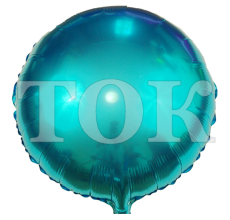 однотонный ярко-голубой Таблетка Фольга