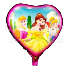 Сердце "Три принцессы на розовом фоне"