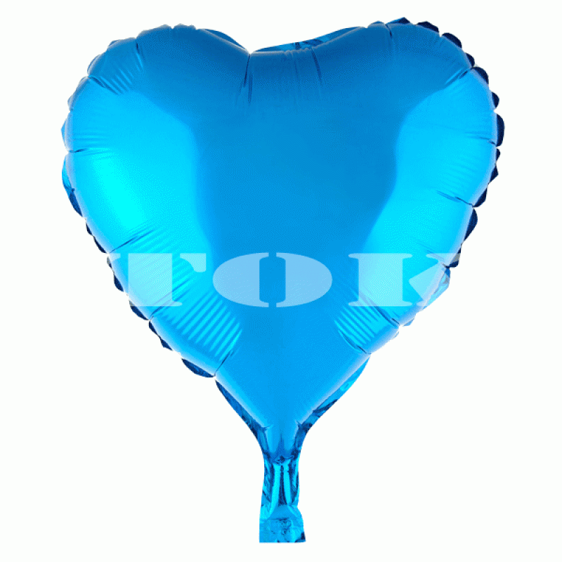 Серце 24 дюйми блакитне
