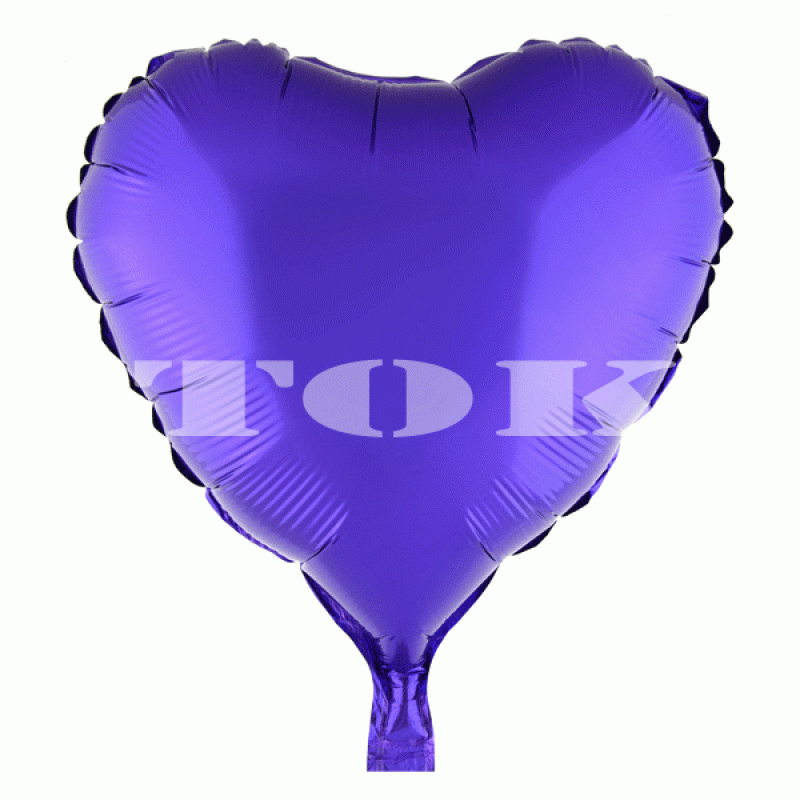 "Серце" фіолетове 18 дюймів 8073
