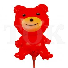 "Ведмедик Червоний" 0935-66 Фігура Паличка Велика Плівка
