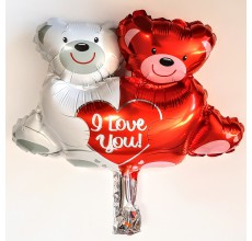 2 мишки под палочку Фигура Фольга