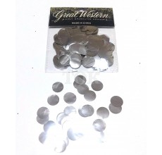 Конфетті кружальця 15 мм срібло
