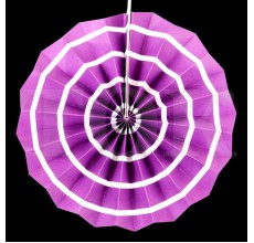  Веер № 0924-65   20 см. фиолетовый