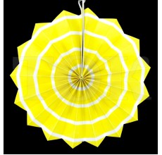 Веер № 0924-67 30 см. желтый