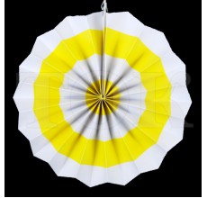 Веер № 0924-73  30 см. желтый