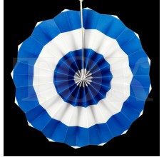 Веер № 0924-75 40 см. синий