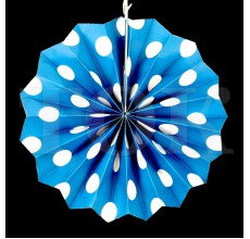 Веер № 0924-85 30 см. синий