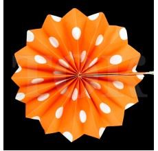 Веер № 0924-87 40 см. оранжевый
