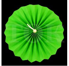 Веер № 0924-53 с жемчугом  20 см. зеленый