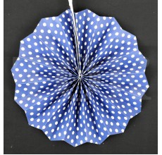 Веер № 0924-91 30 см. синий