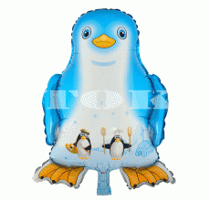 "Пінгвін" блакитний Фігура Фольга