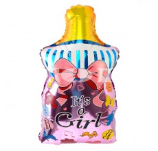 "Пляшечка з соскою" рожева Фігура Фольга